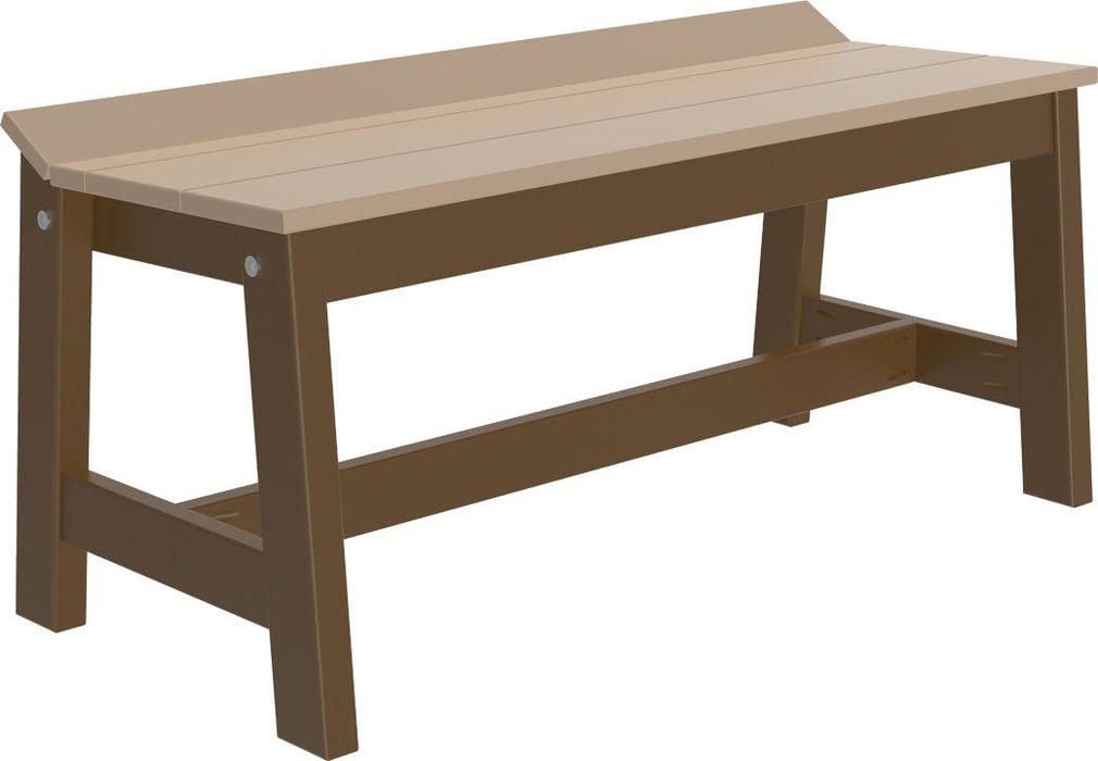 LuxCraft Recycled Plastic 41" Café Dining Bench - LEAD TIME TO SHIP 3 TO 4 WEEKS