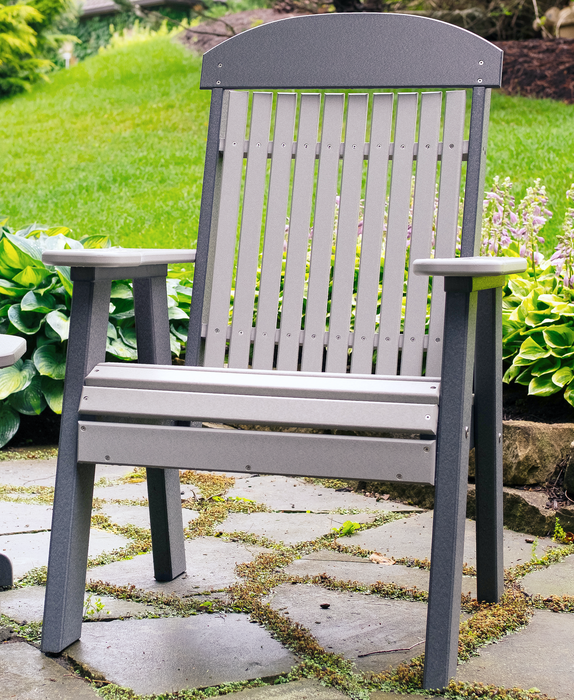 LuxCraft Classic Highback Recycled Plastic 2ft Chair  - LEAD TIME TO SHIP 7 BUSINESS DAYS OR LESS