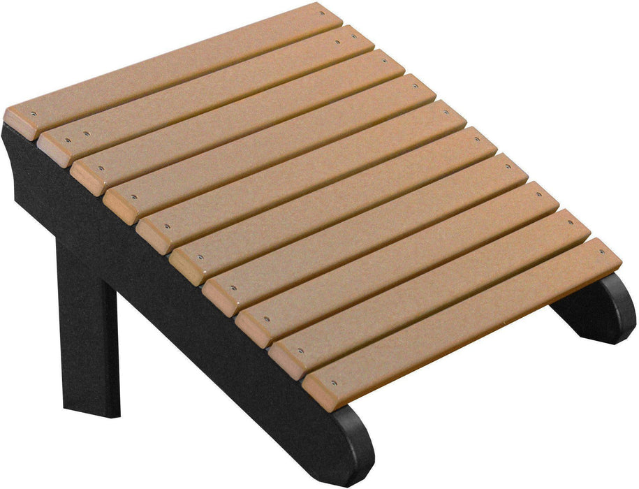 LuxCraft Recycled Plastic Deluxe Adirondack Footrest  - LEAD TIME TO SHIP 7 BUSINESS DAYS OR LESS