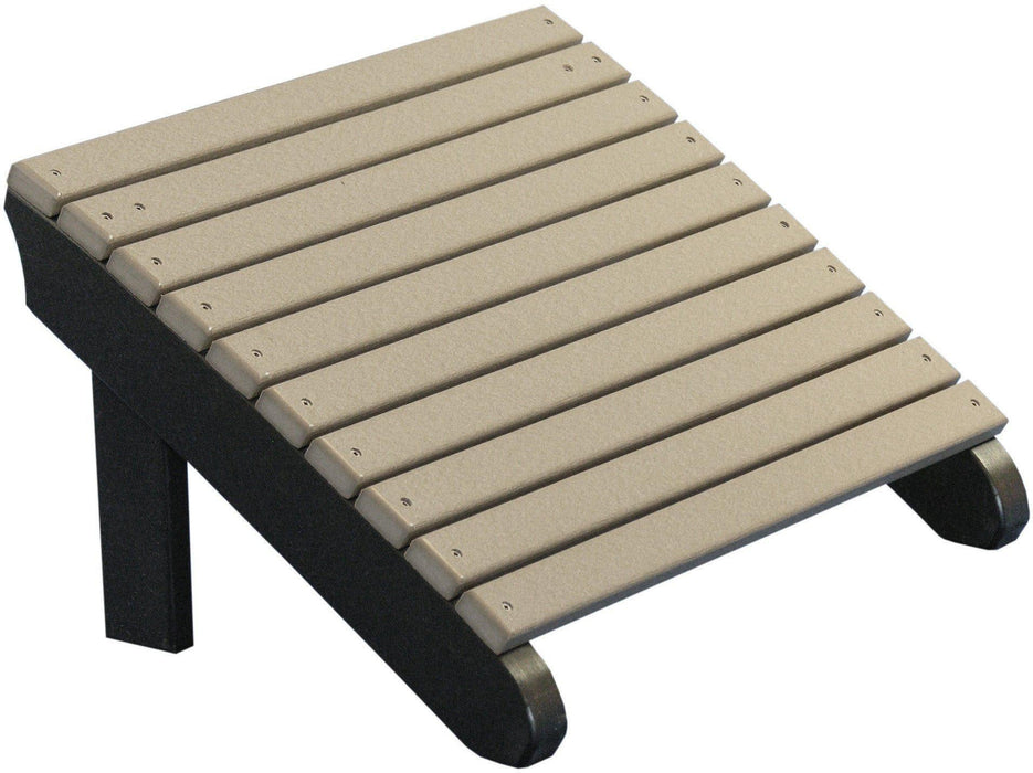 LuxCraft Recycled Plastic Deluxe Adirondack Footrest  - LEAD TIME TO SHIP 7 BUSINESS DAYS OR LESS