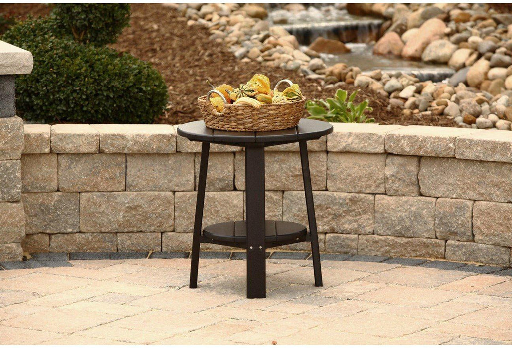 LuxCraft Recycled Plastic 21.5" Deluxe End Table  - LEAD TIME TO SHIP 7 BUSINESS DAYS OR LESS