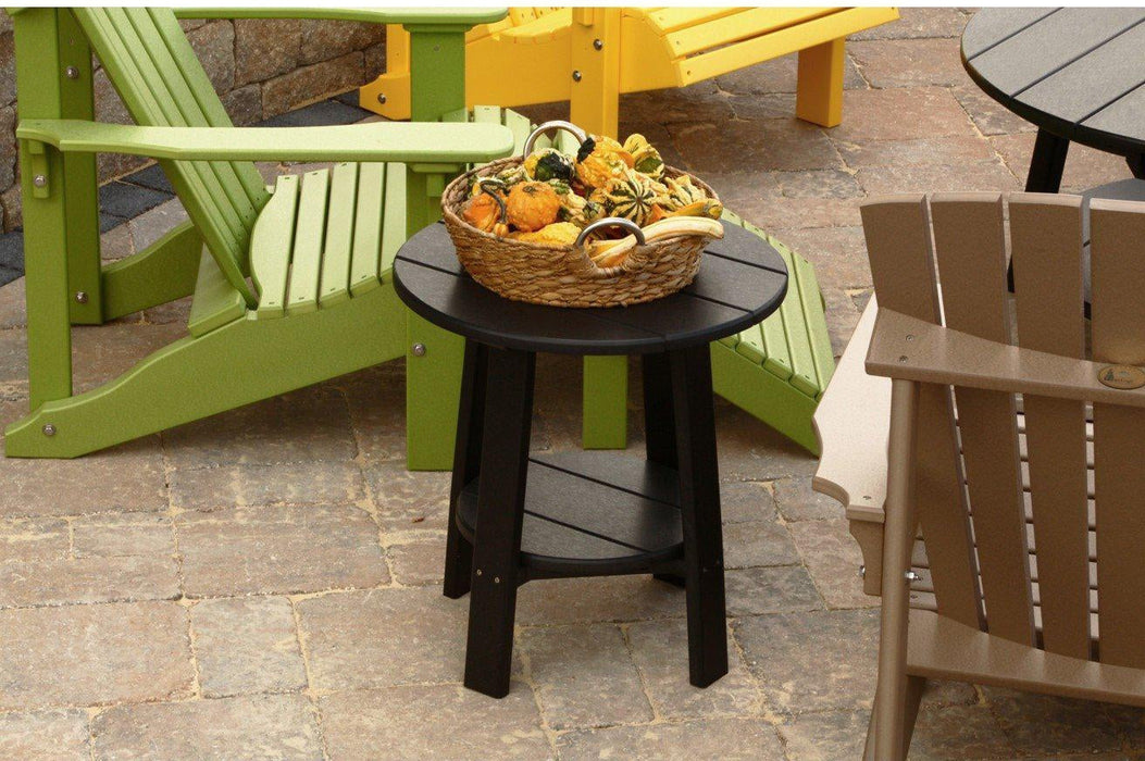 LuxCraft Recycled Plastic 21.5" Deluxe End Table  - LEAD TIME TO SHIP 7 BUSINESS DAYS OR LESS