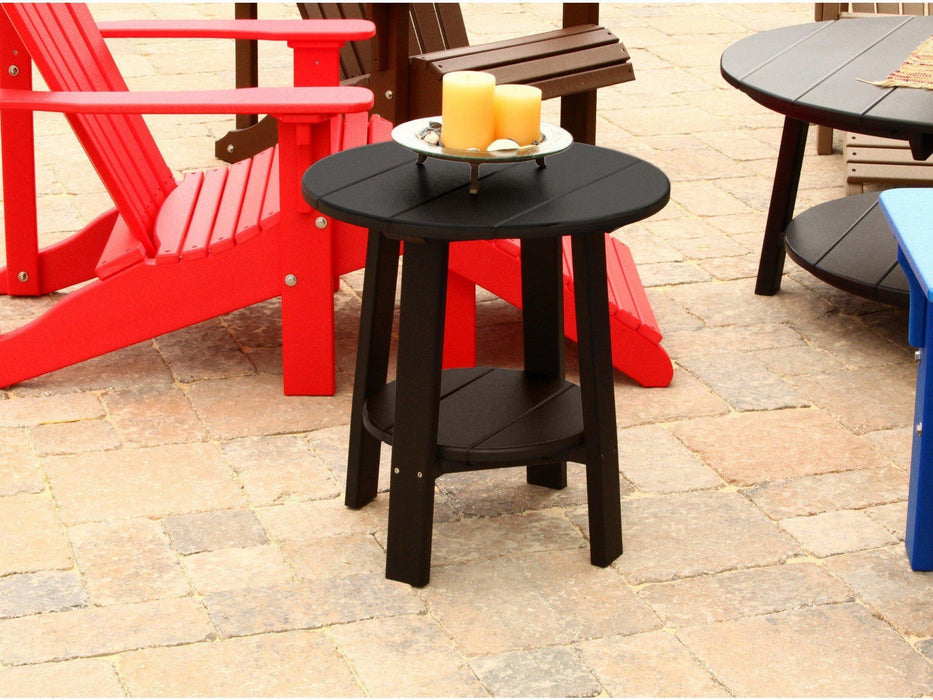 LuxCraft Recycled Plastic 21.5" Deluxe End Table  - LEAD TIME TO SHIP 7 BUSINESS DAYS OR LESS