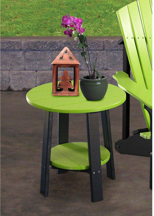 LuxCraft Recycled Plastic 21.5" Deluxe End Table  - LEAD TIME TO SHIP 7 BUSINESS DAYS OR LESS