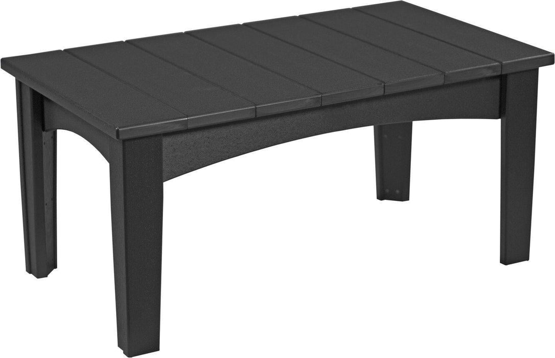 LuxCraft Recycled Plastic Island Coffee Table - LEAD TIME TO SHIP 3 TO 4 WEEKS