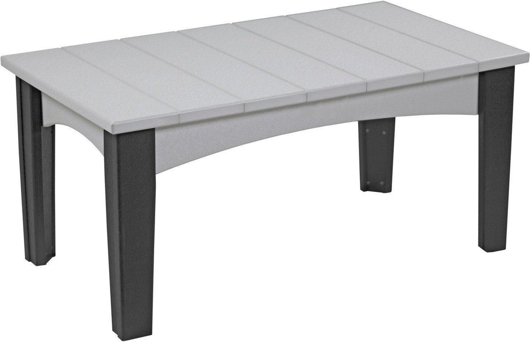 LuxCraft Recycled Plastic Island Coffee Table - LEAD TIME TO SHIP 3 TO 4 WEEKS