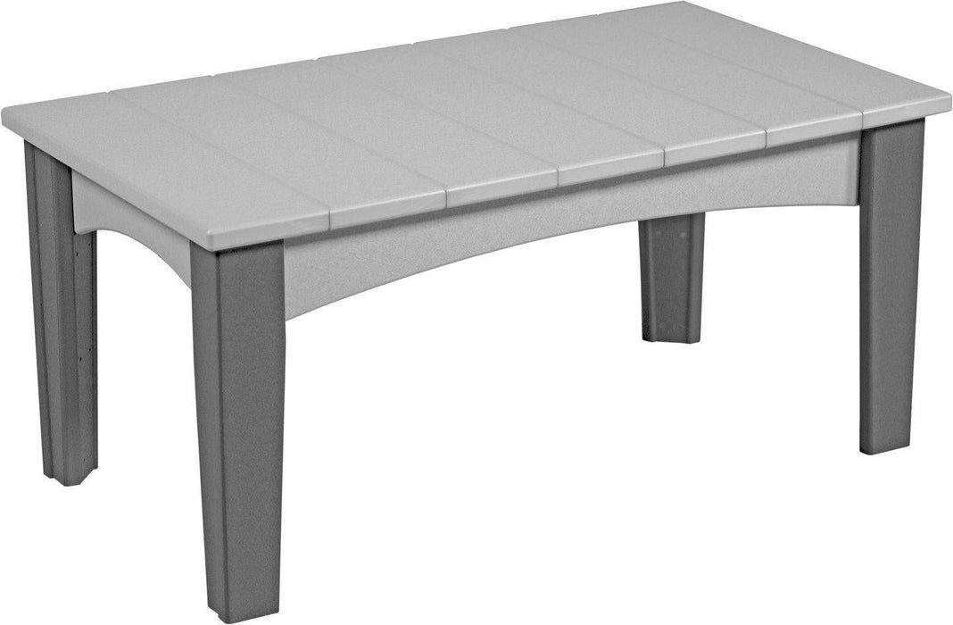 LuxCraft Recycled Plastic Island Coffee Table - LEAD TIME TO SHIP 3 TO 4 WEEKS