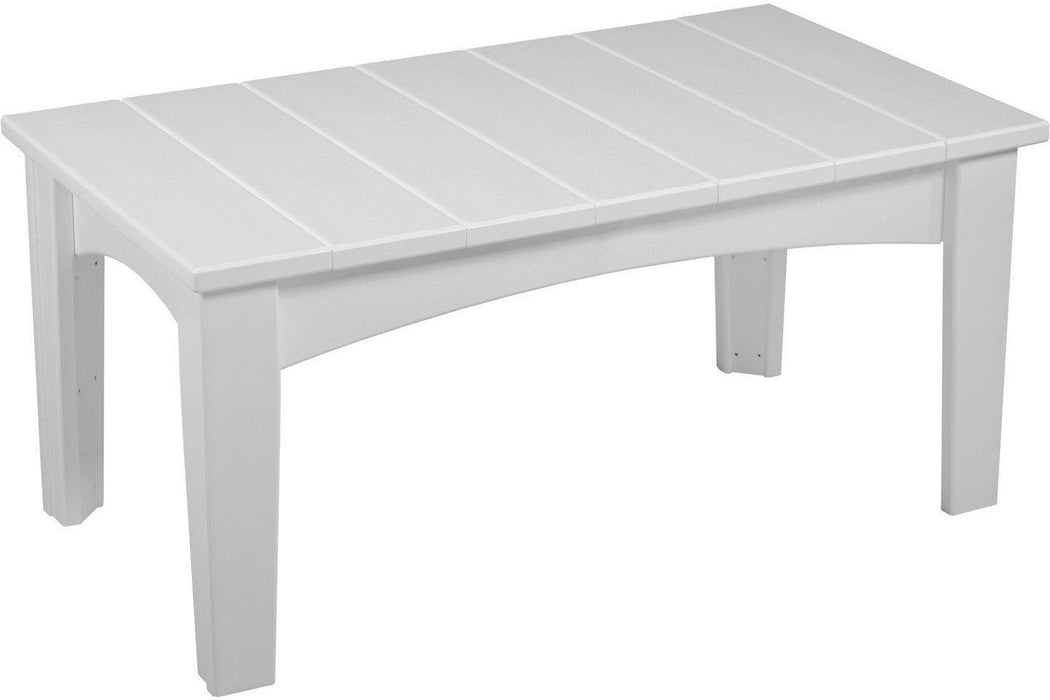 LuxCraft Recycled Plastic Island Coffee Table - LEAD TIME TO SHIP 3 TO 4 WEEKS