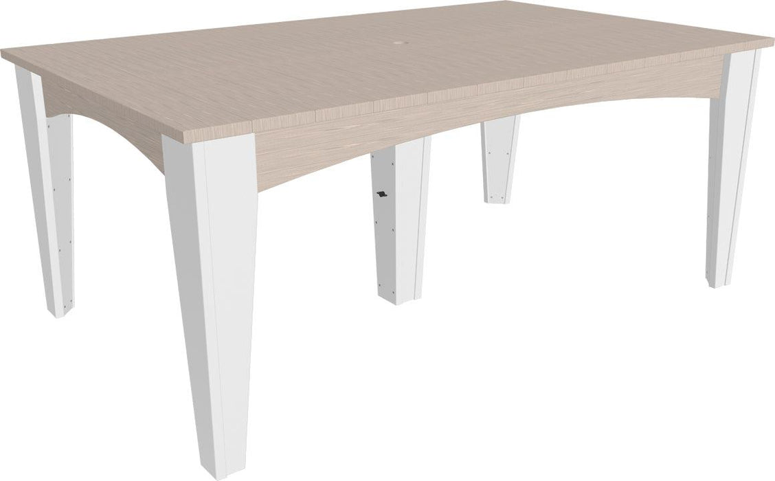 LuxCraft Recycled Plastic 44" x 72" Rectangular Island Dining Height Table - LEAD TIME TO SHIP 3 TO 4 WEEKS