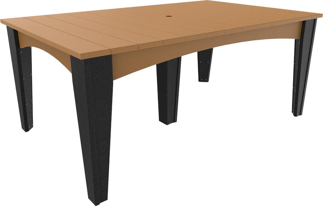 LuxCraft Recycled Plastic 44" x 72" Rectangular Island Dining Height Table - LEAD TIME TO SHIP 3 TO 4 WEEKS