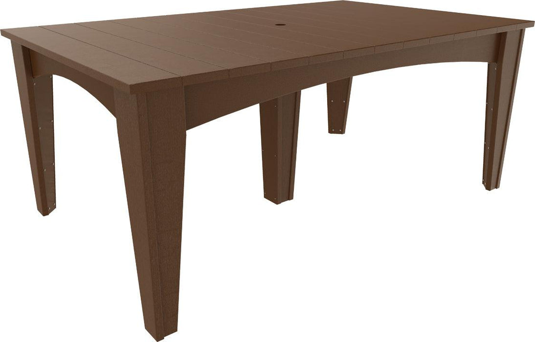 LuxCraft Recycled Plastic 44" x 72" Rectangular Island Dining Height Table - LEAD TIME TO SHIP 3 TO 4 WEEKS