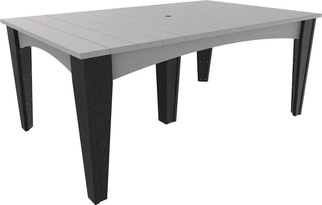LuxCraft Recycled Plastic 44" x 72" Rectangular Island Dining Height Table - LEAD TIME TO SHIP 3 TO 4 WEEKS