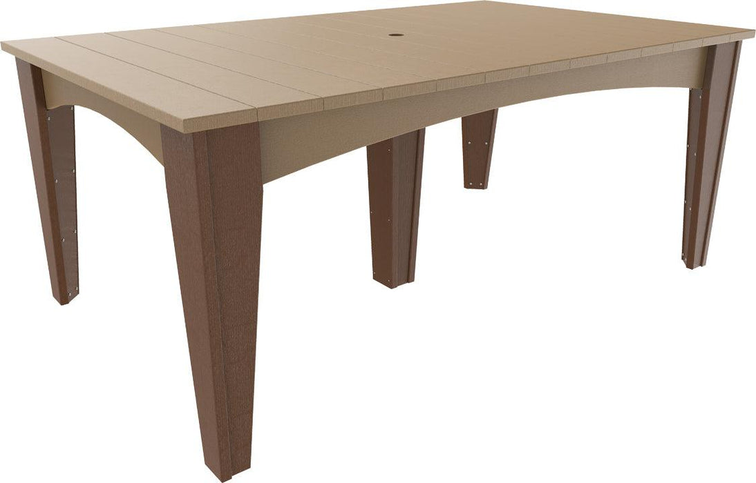 LuxCraft Recycled Plastic 44" x 72" Rectangular Island Dining Height Table - LEAD TIME TO SHIP 3 TO 4 WEEKS