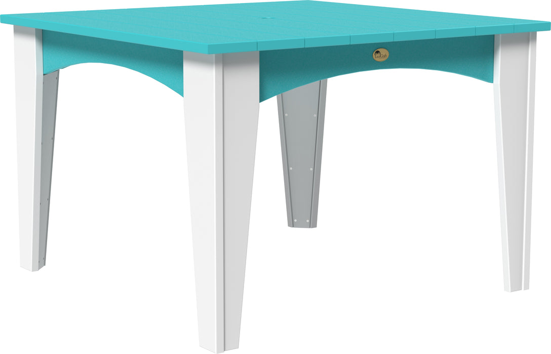 LuxCraft Recycled Plastic 44" Square Island Dining Height Table - LEAD TIME TO SHIP 3 TO 4 WEEKS