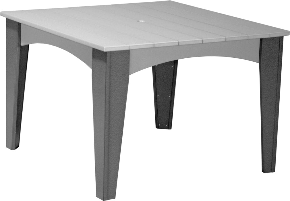 LuxCraft Recycled Plastic 44" Square Island Dining Height Table - LEAD TIME TO SHIP 3 TO 4 WEEKS