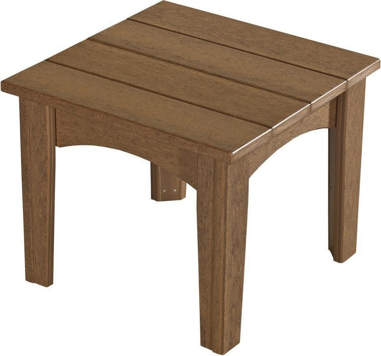 LuxCraft Recycled Plastic Island End Table - LEAD TIME TO SHIP 3 TO 4 WEEKS