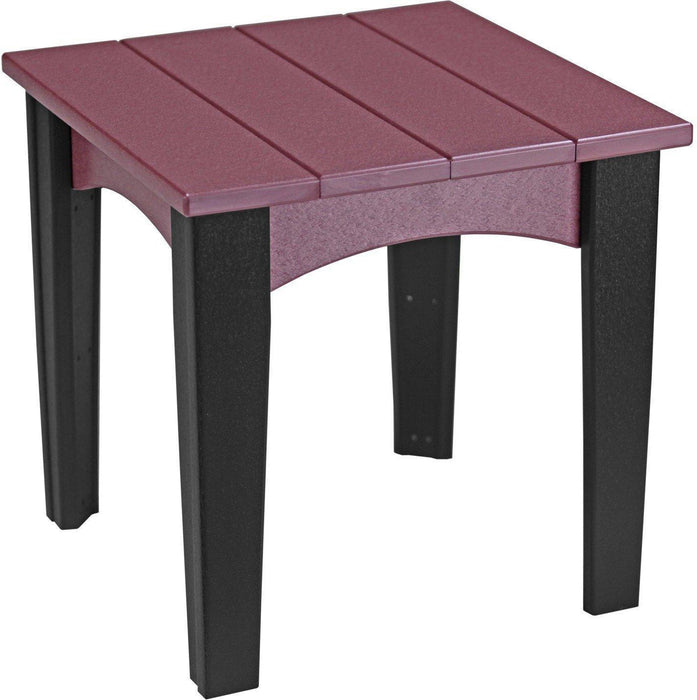 LuxCraft Recycled Plastic Island End Table - LEAD TIME TO SHIP 3 TO 4 WEEKS