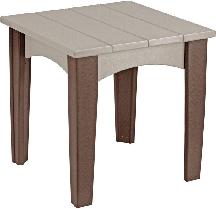 LuxCraft Recycled Plastic Island End Table - LEAD TIME TO SHIP 3 TO 4 WEEKS