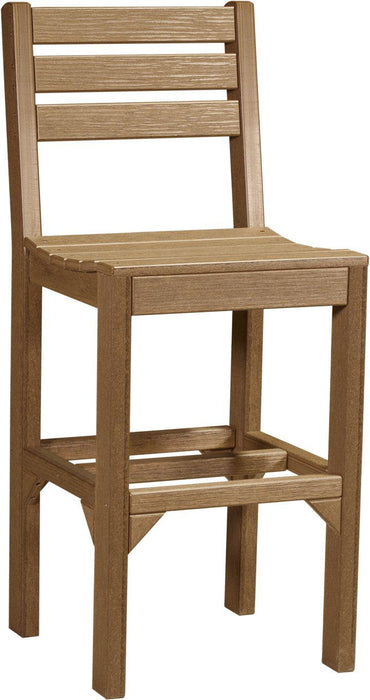 LuxCraft Recycled Plastic Island Side Chair (BAR HEIGHT)  - LEAD TIME TO SHIP 3 TO 4 WEEKS