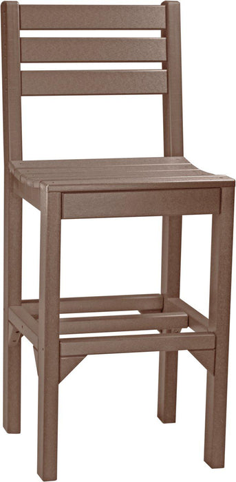LuxCraft Recycled Plastic Island Side Chair (BAR HEIGHT)  - LEAD TIME TO SHIP 3 TO 4 WEEKS