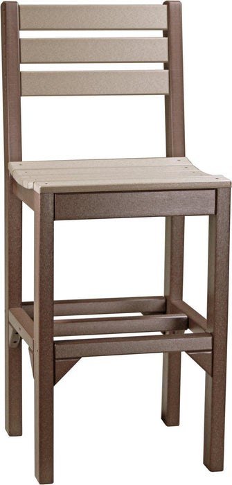 LuxCraft Recycled Plastic Island Side Chair (BAR HEIGHT)  - LEAD TIME TO SHIP 3 TO 4 WEEKS