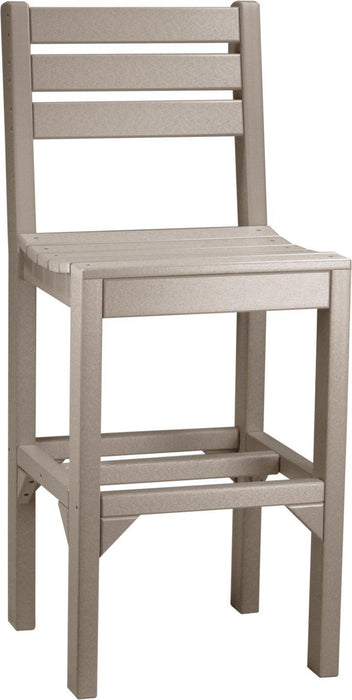 LuxCraft Recycled Plastic Island Side Chair (BAR HEIGHT)  - LEAD TIME TO SHIP 3 TO 4 WEEKS