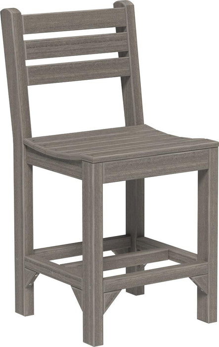 LuxCraft Recycled Plastic Counter Height Island Side Chair - LEAD TIME TO SHIP 3 TO 4 WEEKS