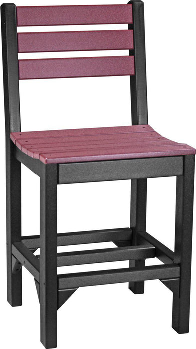 LuxCraft Recycled Plastic Counter Height Island Side Chair - LEAD TIME TO SHIP 3 TO 4 WEEKS