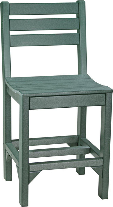 LuxCraft Recycled Plastic Counter Height Island Side Chair - LEAD TIME TO SHIP 3 TO 4 WEEKS