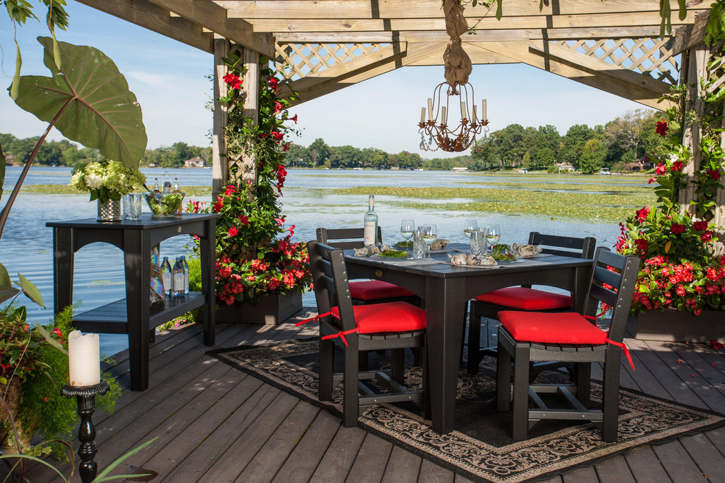LuxCraft Recycled Plastic 44" Square Island Dining Height Table - LEAD TIME TO SHIP 3 TO 4 WEEKS