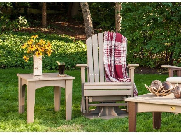 LuxCraft Recycled Plastic Island End Table - LEAD TIME TO SHIP 3 TO 4 WEEKS