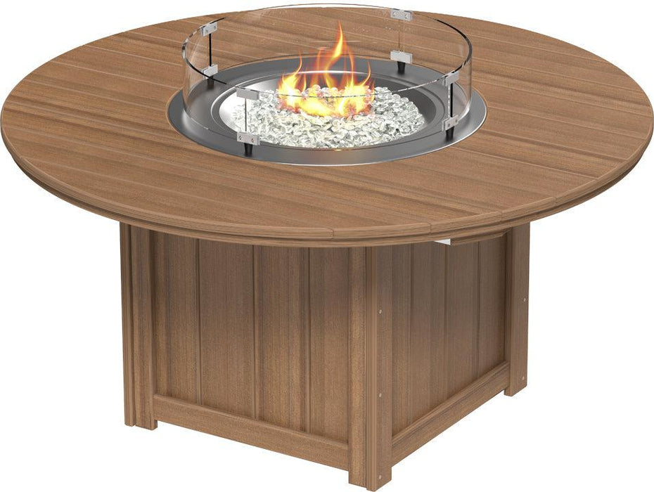 LuxCraft Recycled Plastic Lumin 60″ Round Fire Table (BAR HEIGHT) - LEAD TIME TO SHIP 3 TO 4 WEEKS