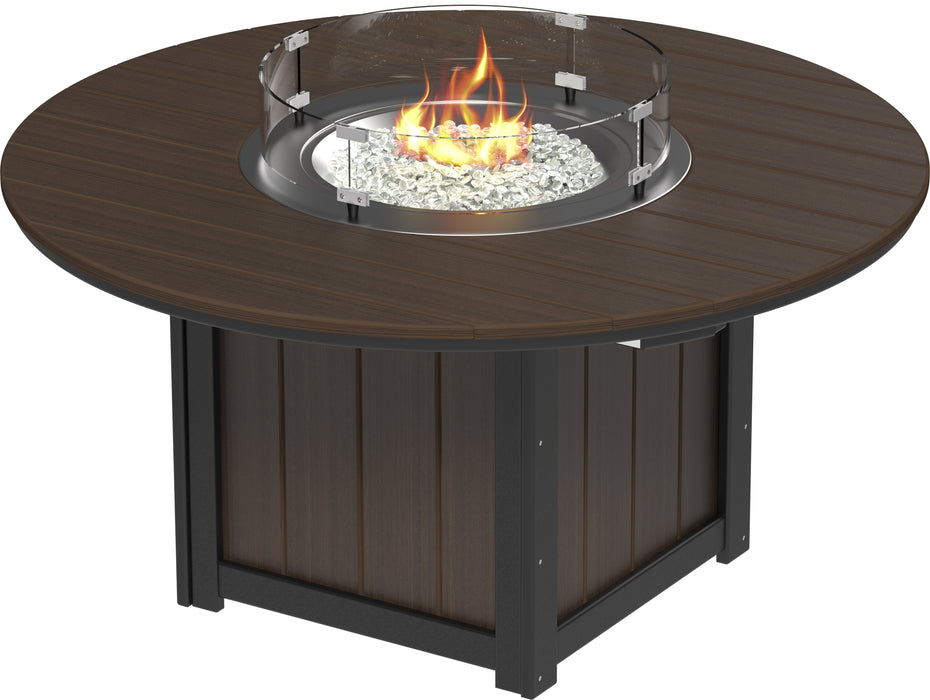 LuxCraft Recycled Plastic Lumin 60″ Round Fire Table (BAR HEIGHT) - LEAD TIME TO SHIP 3 TO 4 WEEKS