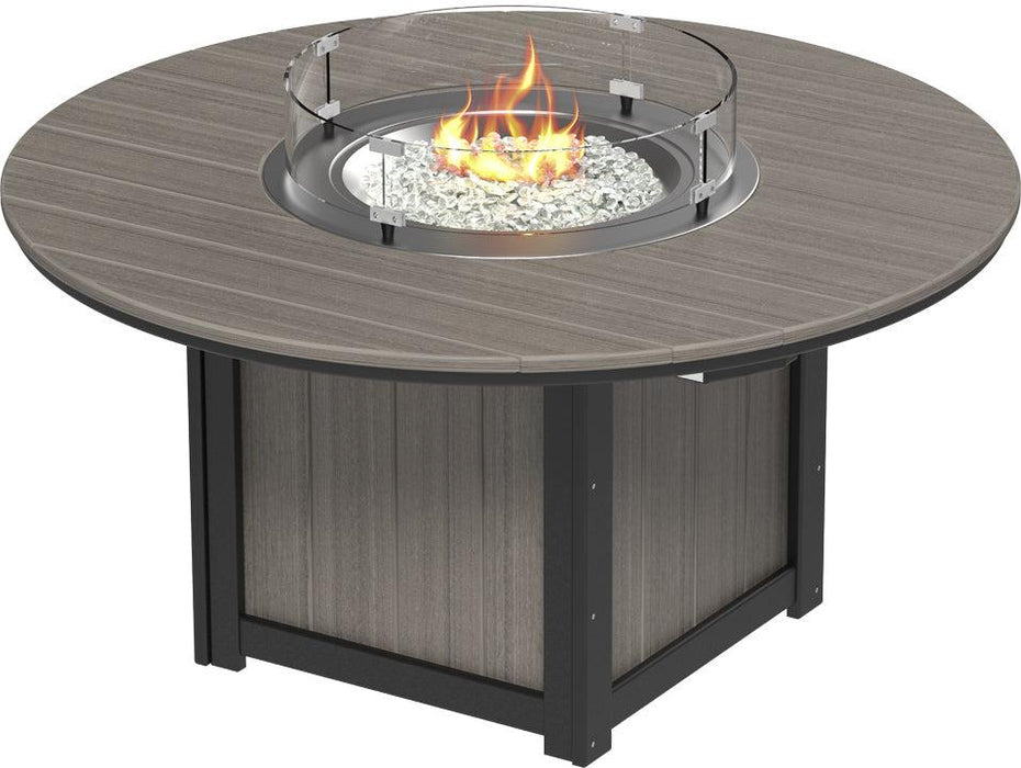 LuxCraft Recycled Plastic Lumin 60″ Round Fire Table (BAR HEIGHT) - LEAD TIME TO SHIP 3 TO 4 WEEKS
