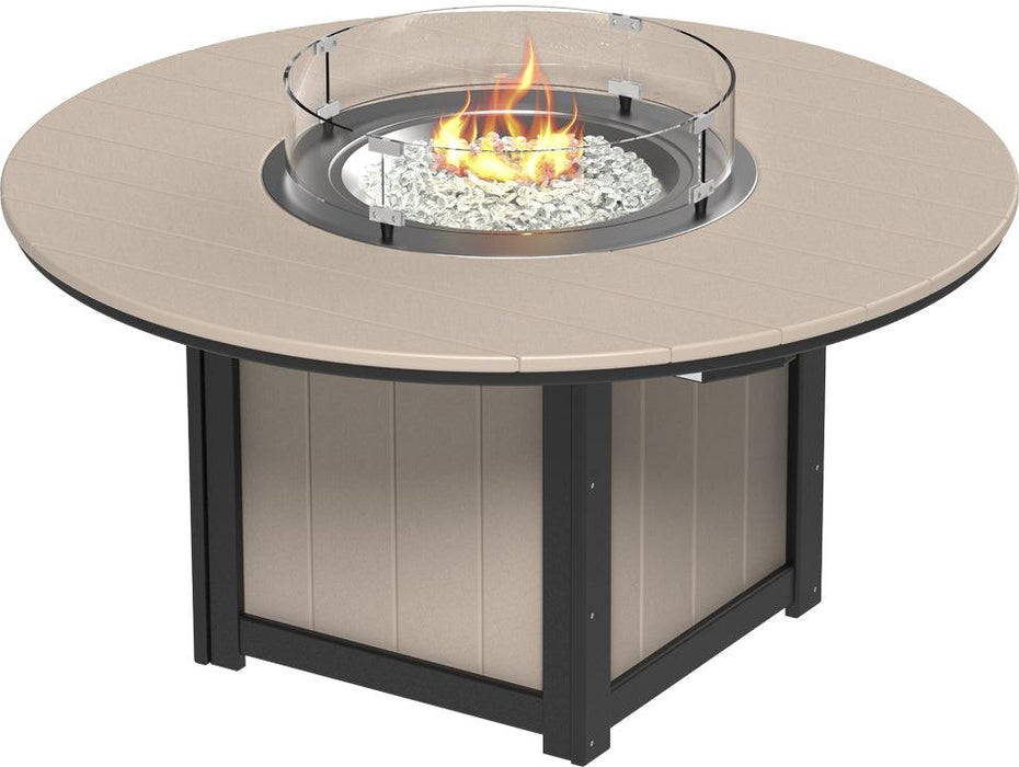 LuxCraft Recycled Plastic Lumin 60″ Round Fire Table (BAR HEIGHT) - LEAD TIME TO SHIP 3 TO 4 WEEKS