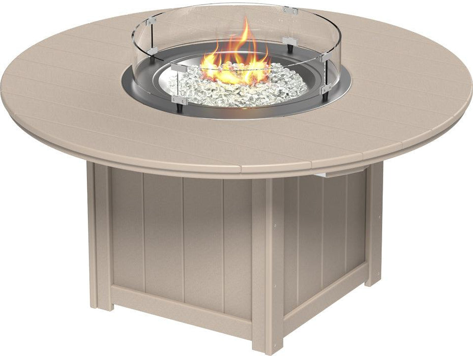 LuxCraft Recycled Plastic Lumin 60″ Round Fire Table (COUNTER HEIGHT) - LEAD TIME TO SHIP 3 TO 4 WEEKS