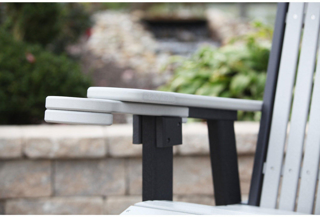 LuxCraft Recycled Plastic 2' Adirondack Glider Chair  - LEAD TIME TO SHIP 7 BUSINESS DAYS OR LESS
