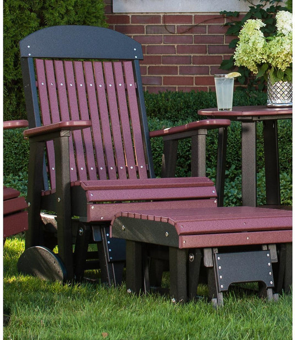 LuxCraft Classic Highback Recycled Plastic 2ft Glider Chair  - LEAD TIME TO SHIP 7 BUSINESS DAYS OR LESS