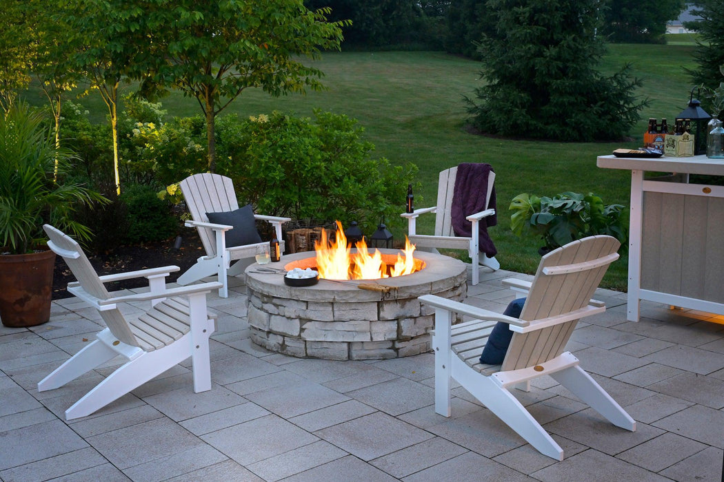 LuxCraft Recycled Plastic Lakeside Compact Portable Adirondack Chair  - LEAD TIME TO SHIP 7 BUSINESS DAYS OR LESS