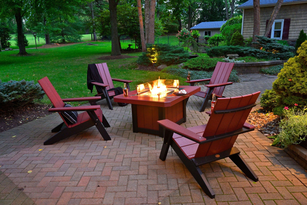 LuxCraft Recycled Plastic Lumin 51" Rectangular Fire Pit - LEAD TIME TO SHIP 3 TO 4 WEEKS