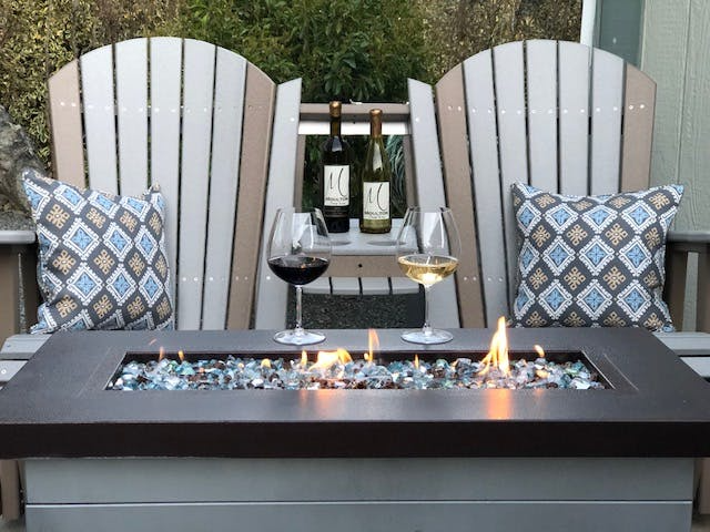 LuxCraft Recycled Plastic 2' Adirondack Swivel Glider Chair  - LEAD TIME TO SHIP 7 BUSINESS DAYS OR LESS