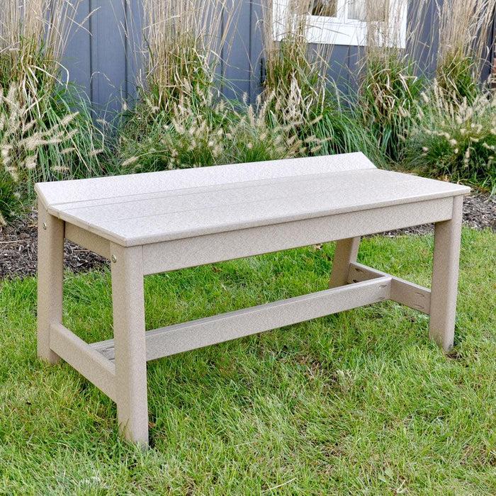 LuxCraft Recycled Plastic 41" Café Dining Bench - LEAD TIME TO SHIP 3 TO 4 WEEKS