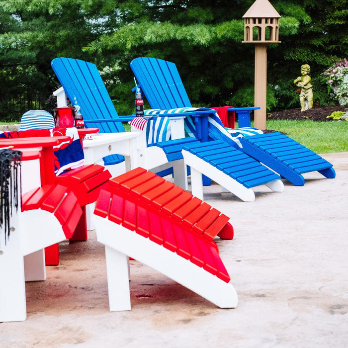 LuxCraft Recycled Plastic Deluxe Adirondack Footrest  - LEAD TIME TO SHIP 7 BUSINESS DAYS OR LESS