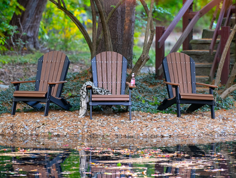 LuxCraft Recycled Plastic Folding Adirondack Chair  - LEAD TIME TO SHIP 7 BUSINESS DAYS OR LESS