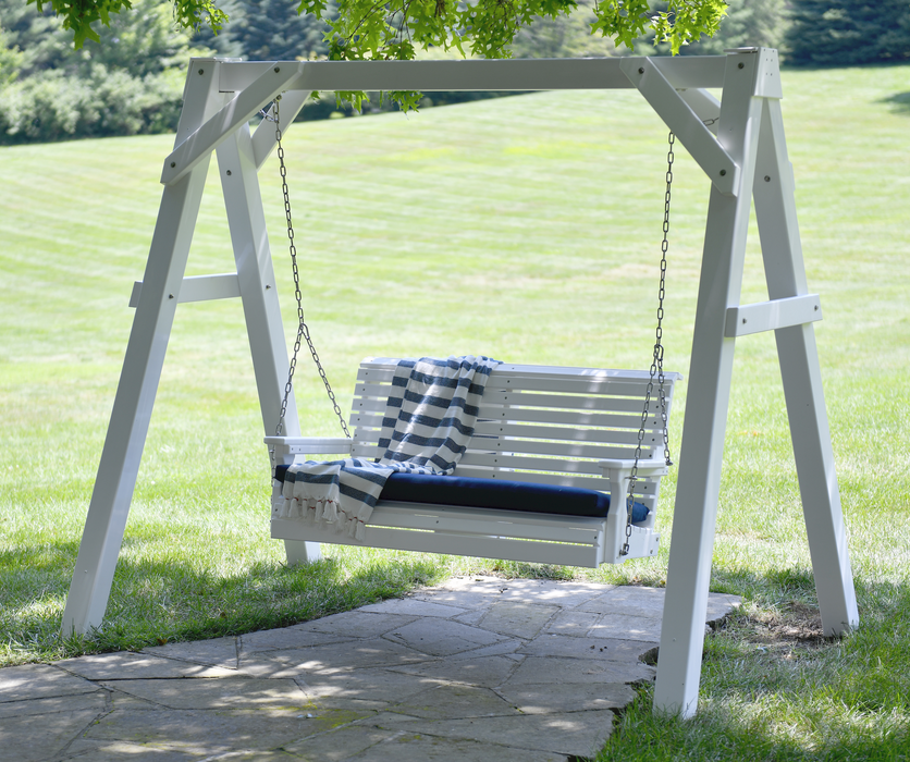 LuxCraft Rollback 4ft. Recycled Plastic Porch Swing - LEAD TIME TO SHIP 7 BUSINESS DAYS OR LESS