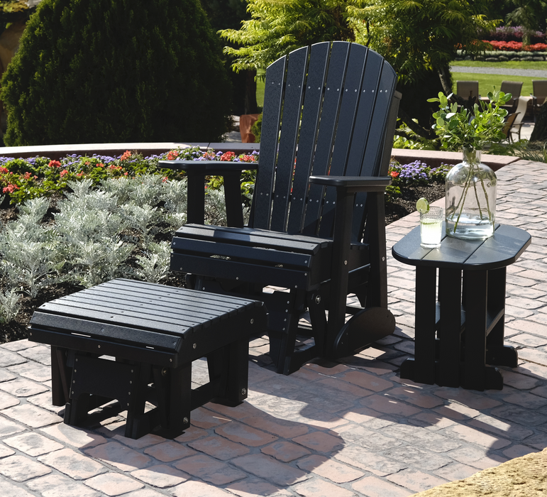 LuxCraft Recycled Plastic 2' Adirondack Glider Chair  - LEAD TIME TO SHIP 7 BUSINESS DAYS OR LESS