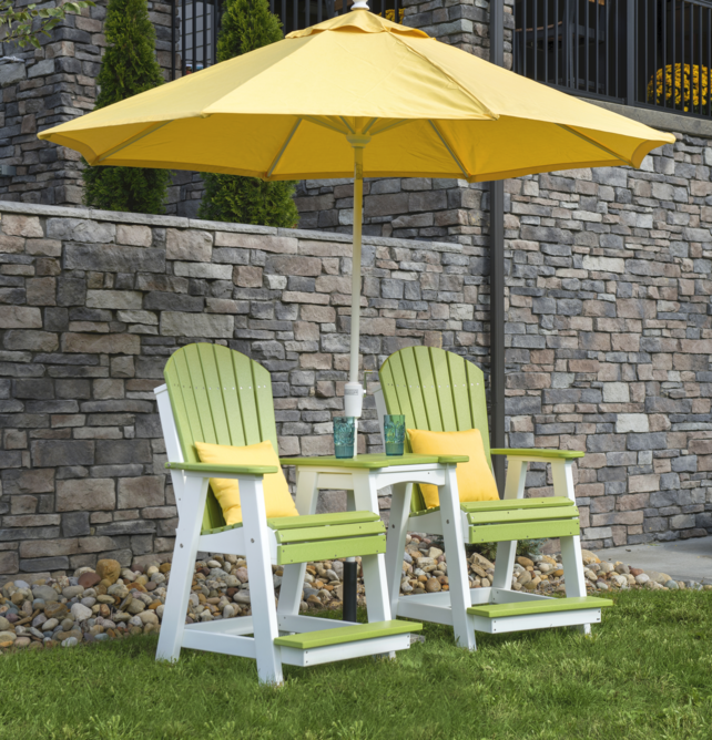 LuxCraft Counter Height Recycled Plastic Adirondack Balcony Chair (COUNTER HEIGHT) - LEAD TIME TO SHIP 7 BUSINESS DAYS OR LESS