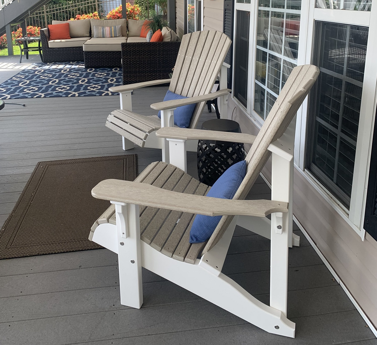 LuxCraft Recycled Plastic Deluxe Adirondack Chair  - LEAD TIME TO SHIP 7 BUSINESS DAYS OR LESS