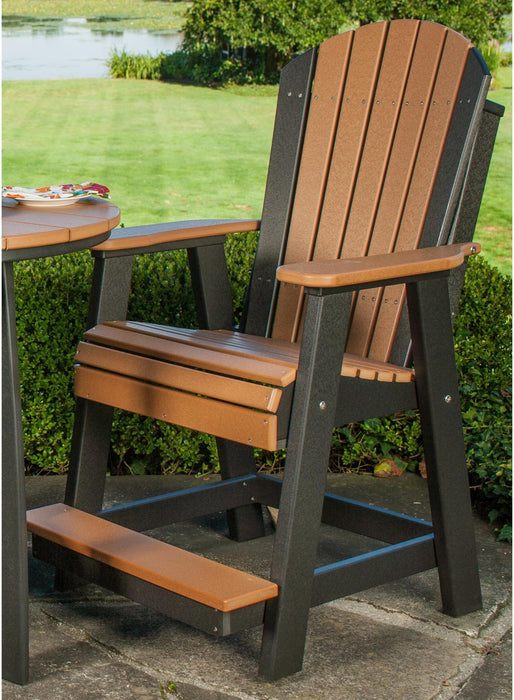 LuxCraft Counter Height Recycled Plastic Adirondack Balcony Chair (COUNTER HEIGHT) - LEAD TIME TO SHIP 7 BUSINESS DAYS OR LESS