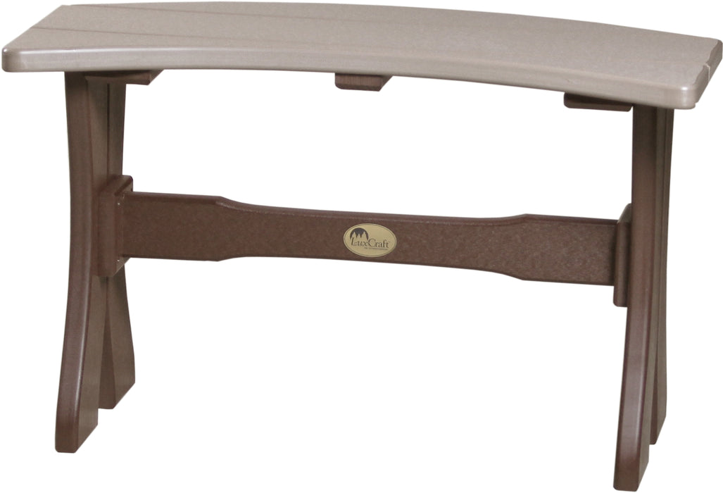 LuxCraft Recycled Plastic 28" Table Bench (DINING HEIGHT) - LEAD TIME TO SHIP 3 TO 4 WEEKS